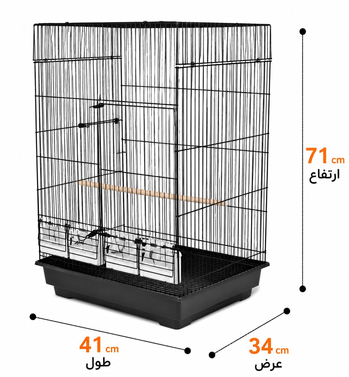 قفس 4لیوانه اکونومی پژاوند کد414