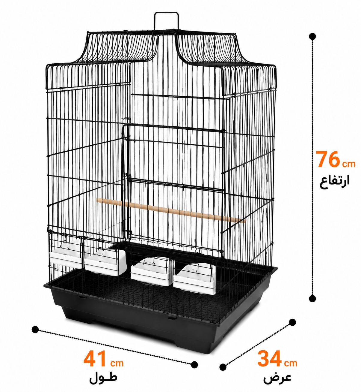 قفس 4لیوانه اکونومی پژاوندکد413