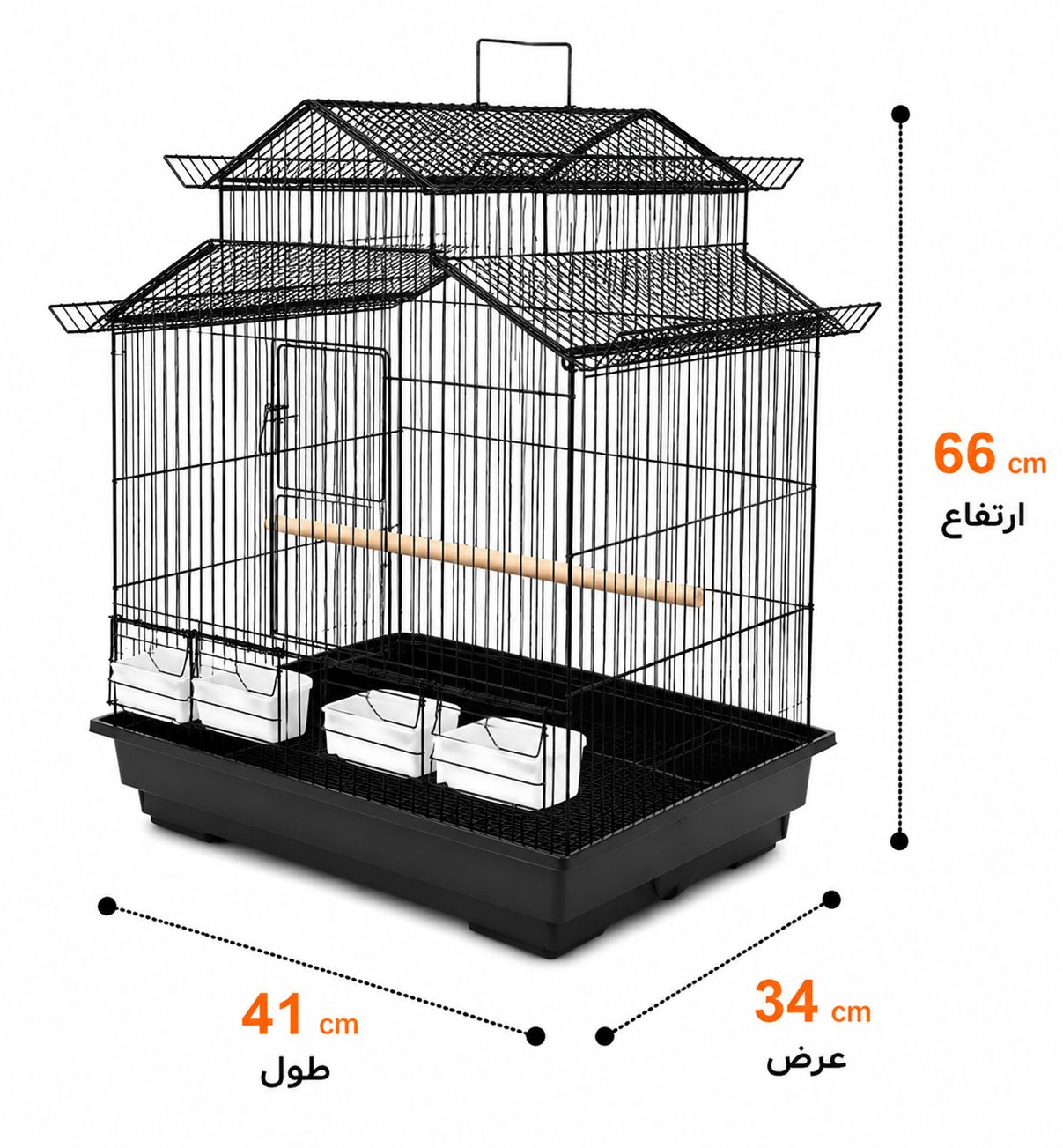 قفس 4لیوانه اکونومی پژاوند مدل407