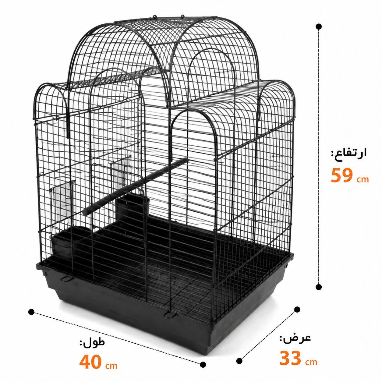 قفس 2لیوانه اکونومی پژاوند کد162