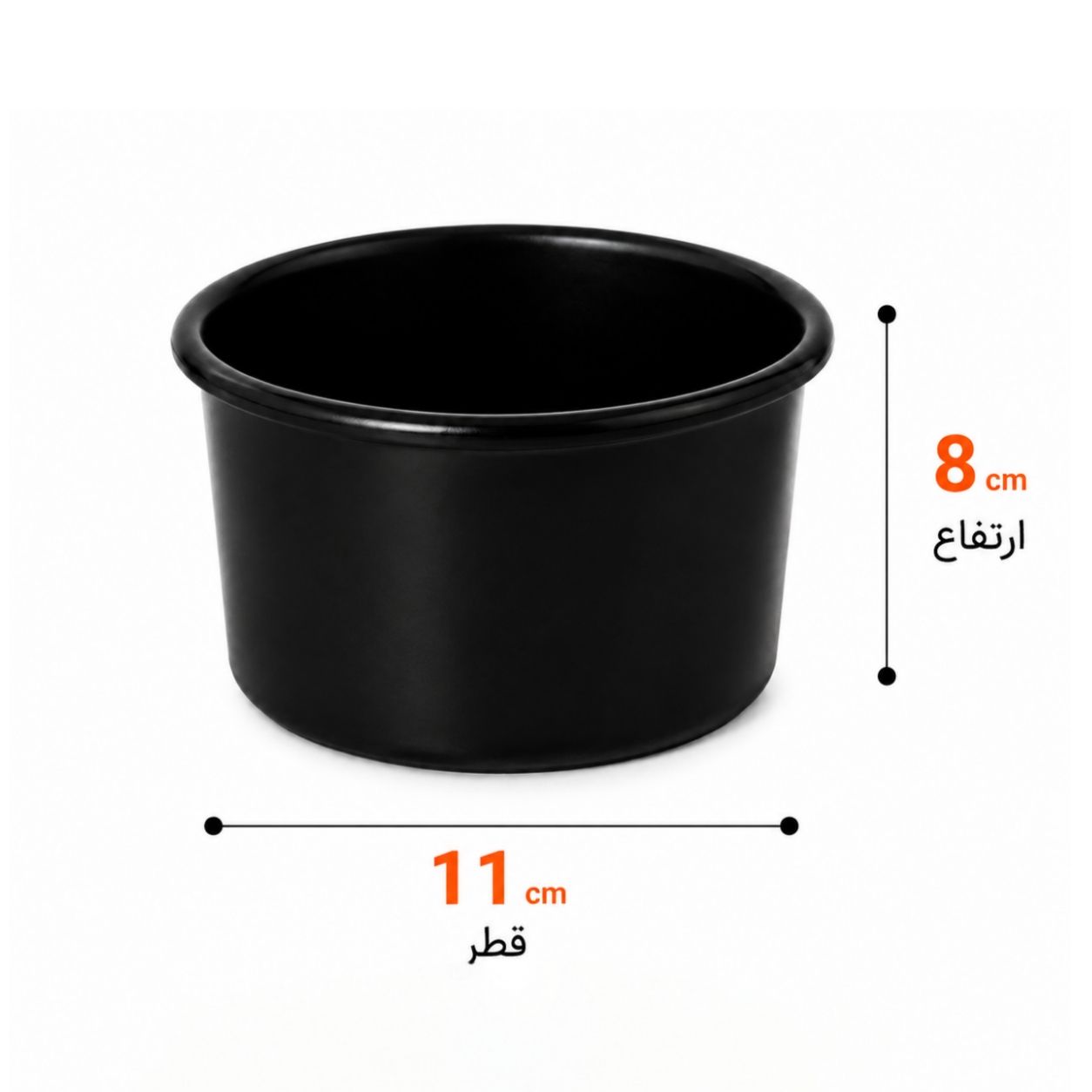 لیوان فلزی بلند مدل پژاوند (با رنگ الکترو استاتیک)
